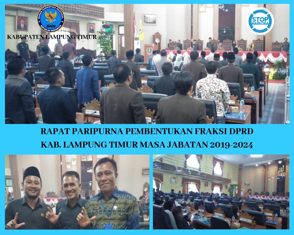 RAPAT PARIPURNA DPRD KAB. LAMPUNG TIMUR MASA PERSIDANGAN III TAHUN 2019