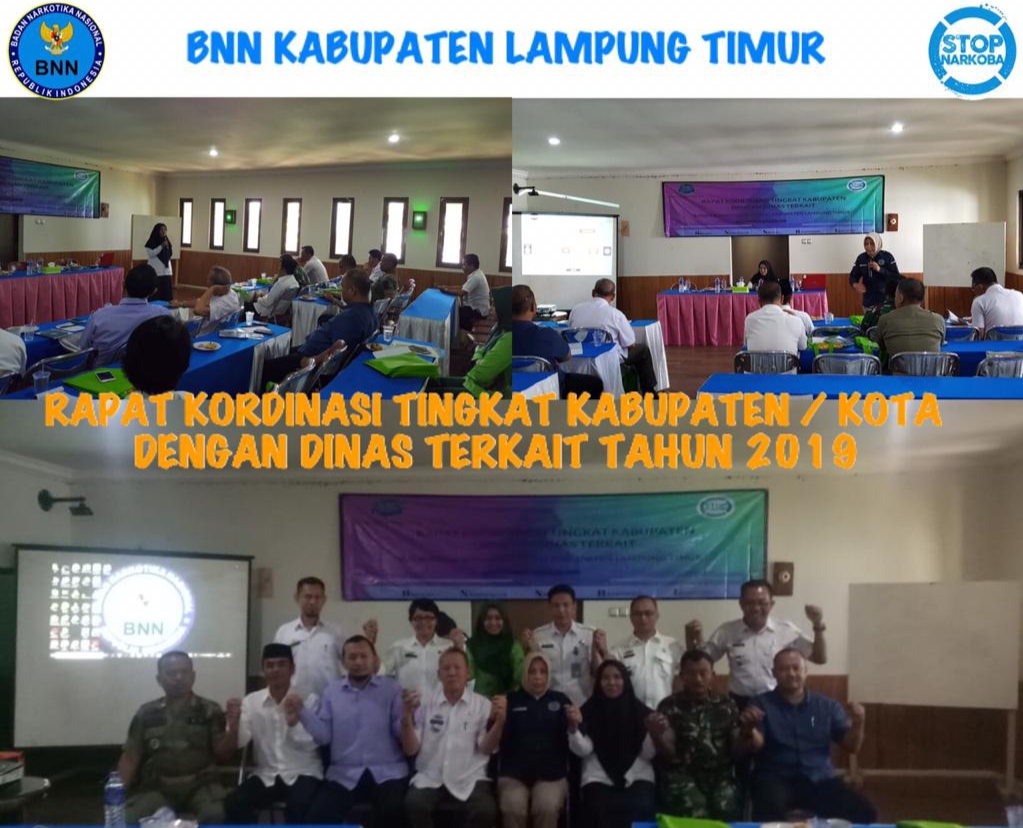 RAPAT KOORDINASI TINGKAT KABUPATEN/KOTA DENGAN DINAS INSTANSI TERKAIT TAHUN 2019
