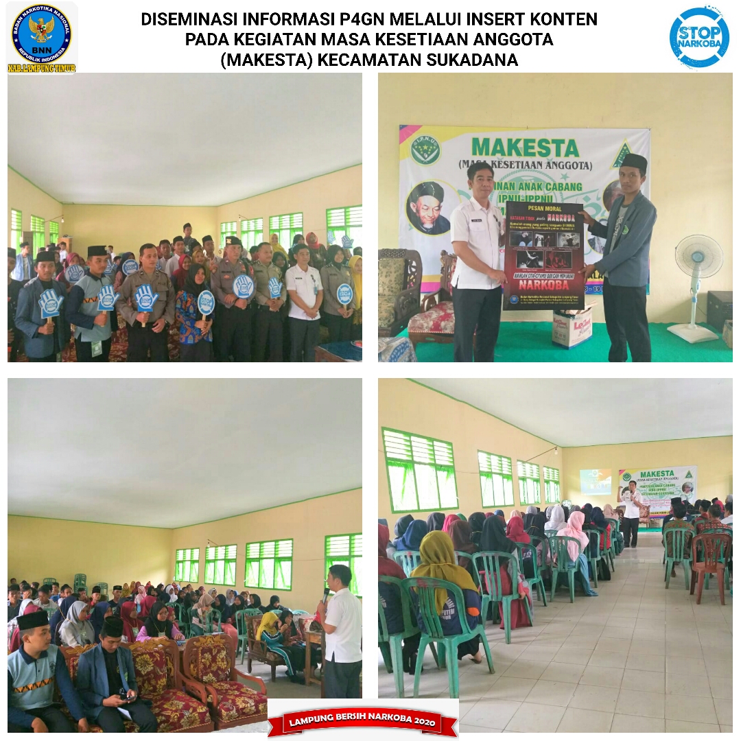 DISEMINASI INFORMASI P4GN MELALUI INSERT KONTEN PADA KEGIATAN MASA KESETIAAN ANGGOTA (MAKESTA) PIMPINAN ANAK CABANG IPNU - IPPNU KECAMATAN SUKADANA