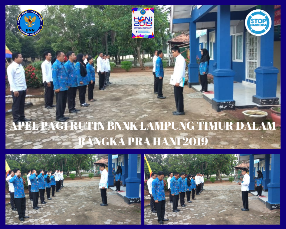 APEL PAGI RUTIN BNNK LAMPUNG TIMUR DALAM RANGKA PRA HANI 2019
