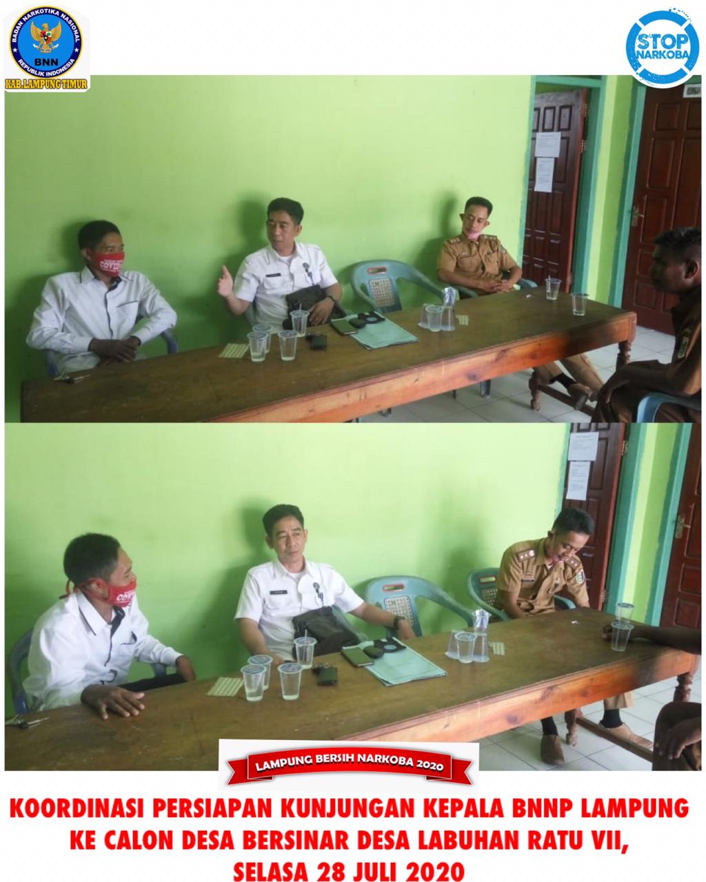 KOORDINASI KUNJUNGAN KERJA KA BNN PROVINSI LAMPUNG UNTUK PILOT PROJECT DESA BERSINAR KOORDINASI KUNJUNGAN KERJA KA BNN PROVINSI LAMPUNG UNTUK PILOT PROJECT DESA BERSINAR