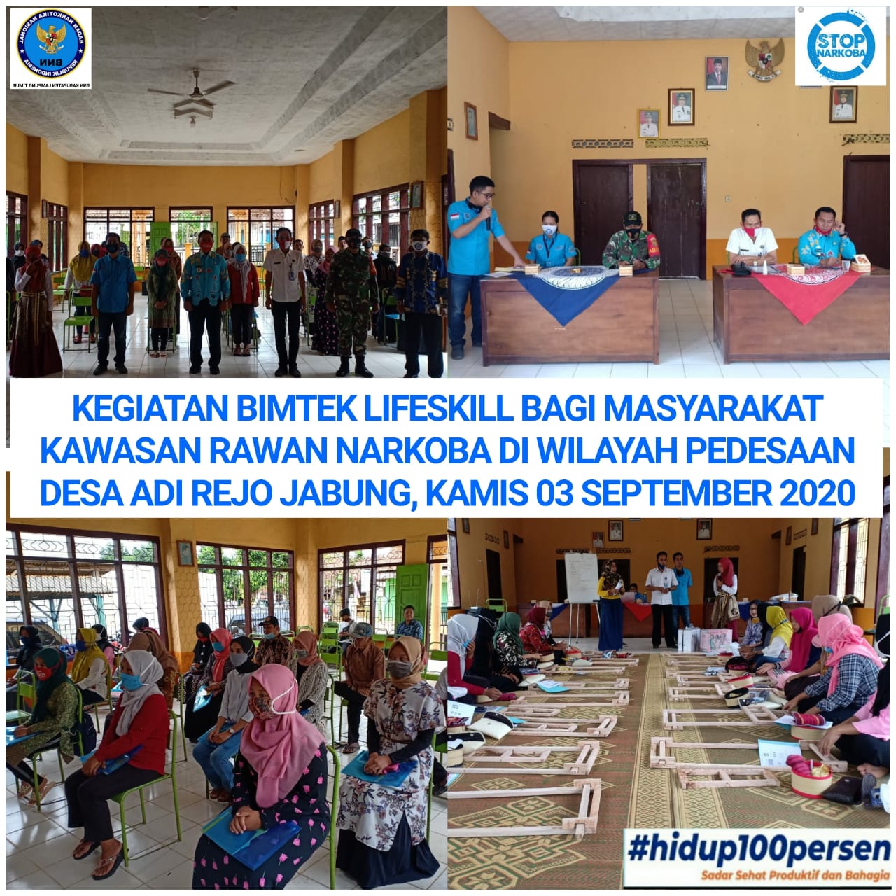 BIMBINGAN TEKNIS PELAKSANAAN LIFESKILL DI DESA RAWAN NARKOBA BIMBINGAN TEKNIS PELAKSANAAN LIFESKILL DI DESA RAWAN NARKOBA