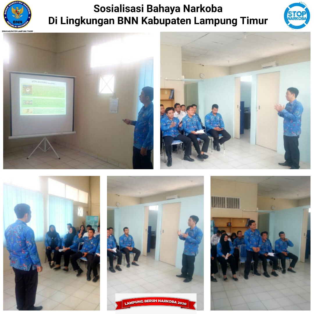 SOSIALISASI BAHAYA NARKOBA DI LINGKUNGAN BNN KABUPATEN LAMPUNG TIMUR
