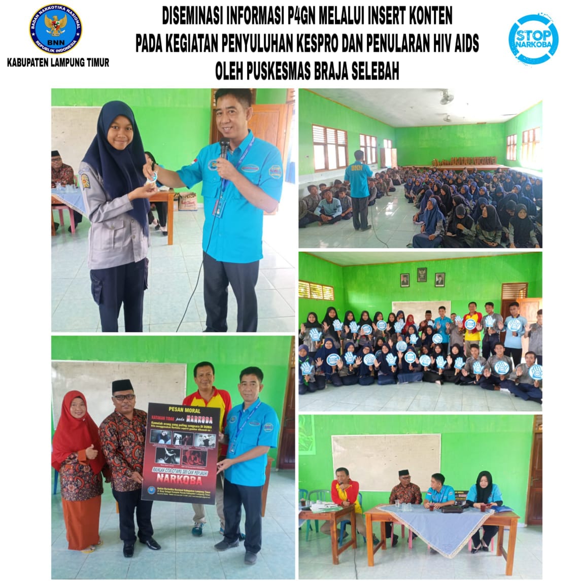DISEMINASI INFORMASI P4GN MELALUI INSERT KONTEN PADA KEGIATAN PENYULUHAN KESPRO DAN PENULARAN HIV AIDS OLEH PUSKESMAS BRAJA SELEBAH DISEMINASI INFORMASI P4GN MELALUI INSERT KONTEN PADA KEGIATAN PENYULUHAN KESPRO DAN PENULARAN HIV AIDS OLEH PUSKESMAS BRAJA SELEBAH