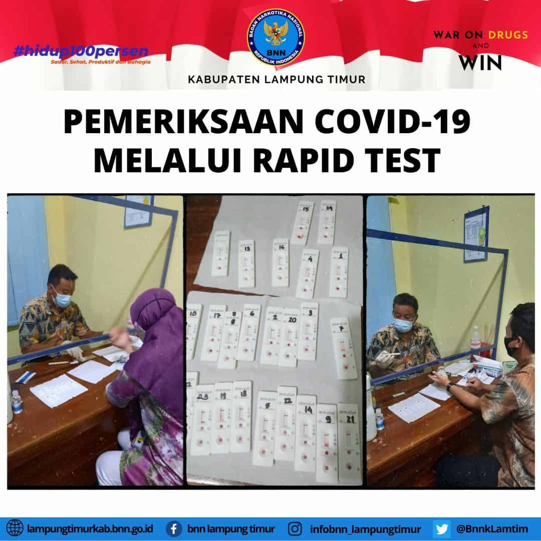 PEMERIKSAAN COVID-19 MELALUI RAPID TEST PEMERIKSAAN COVID-19 MELALUI RAPID TEST