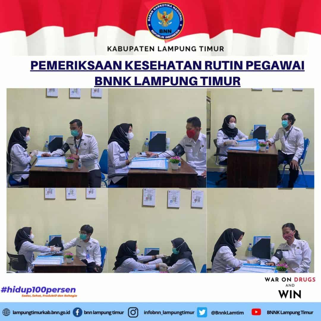 PEMERIKSAAN KESEHATAN RUTIN PEGAWAI BNNK LAMPUNG TIMUR