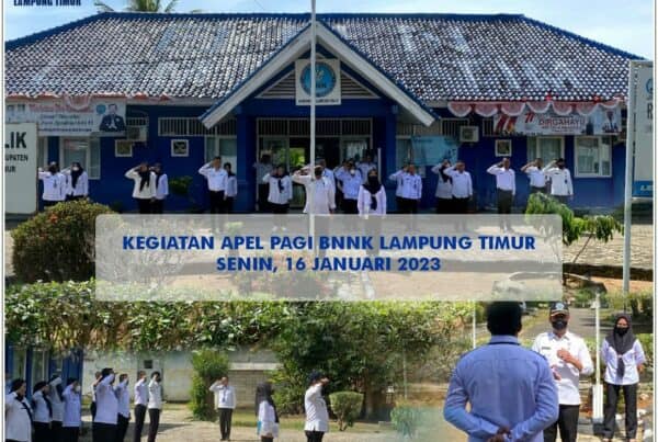 Apel Senin Pagi Rutin di Lingkungan Kantor BNN Kabupaten Lampung Timur