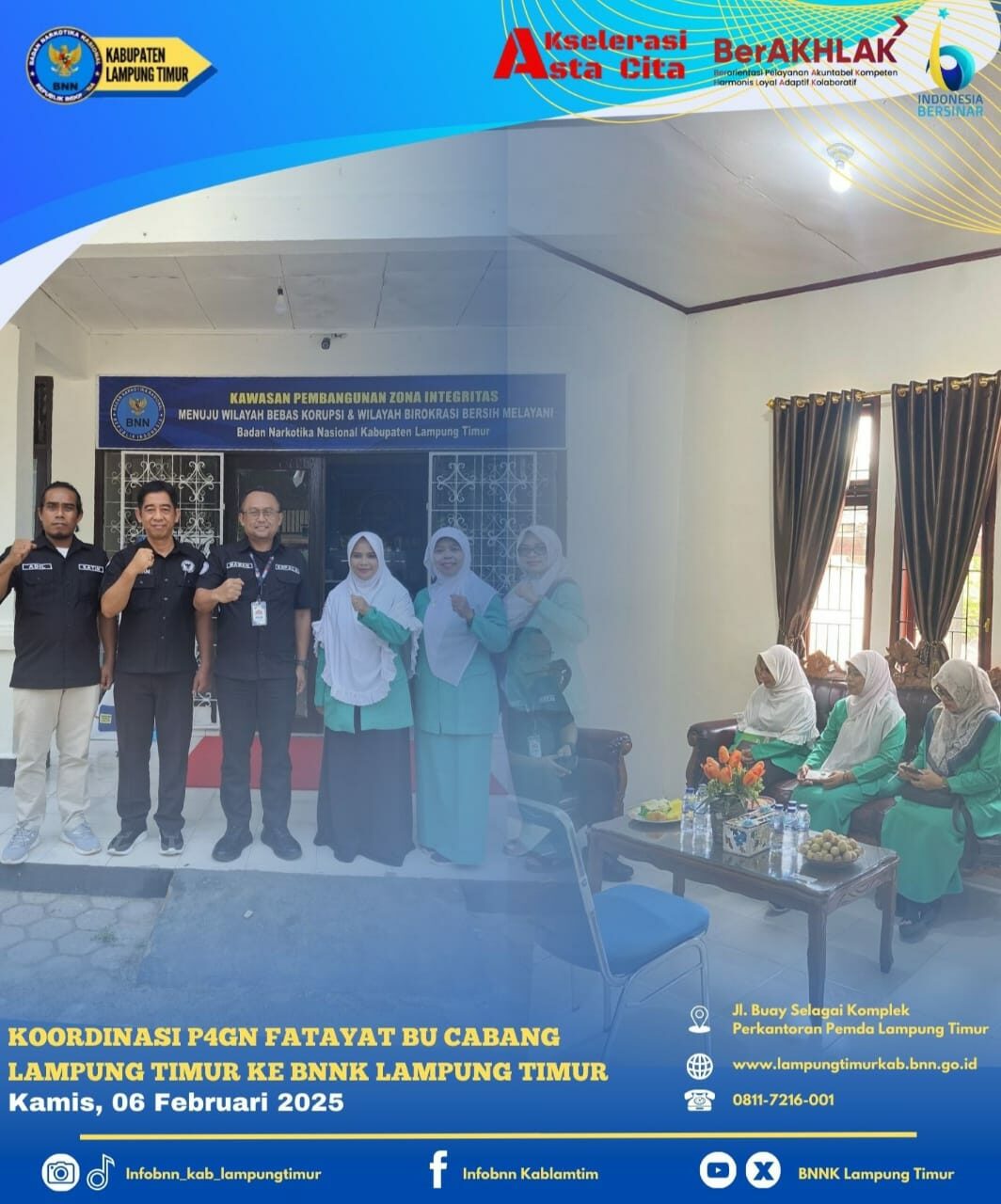 FATAYAT NU CABANG LAMPUNG TIMUR DATANGI BNNK LAMPUNG TIMUR Konsep Otomatis