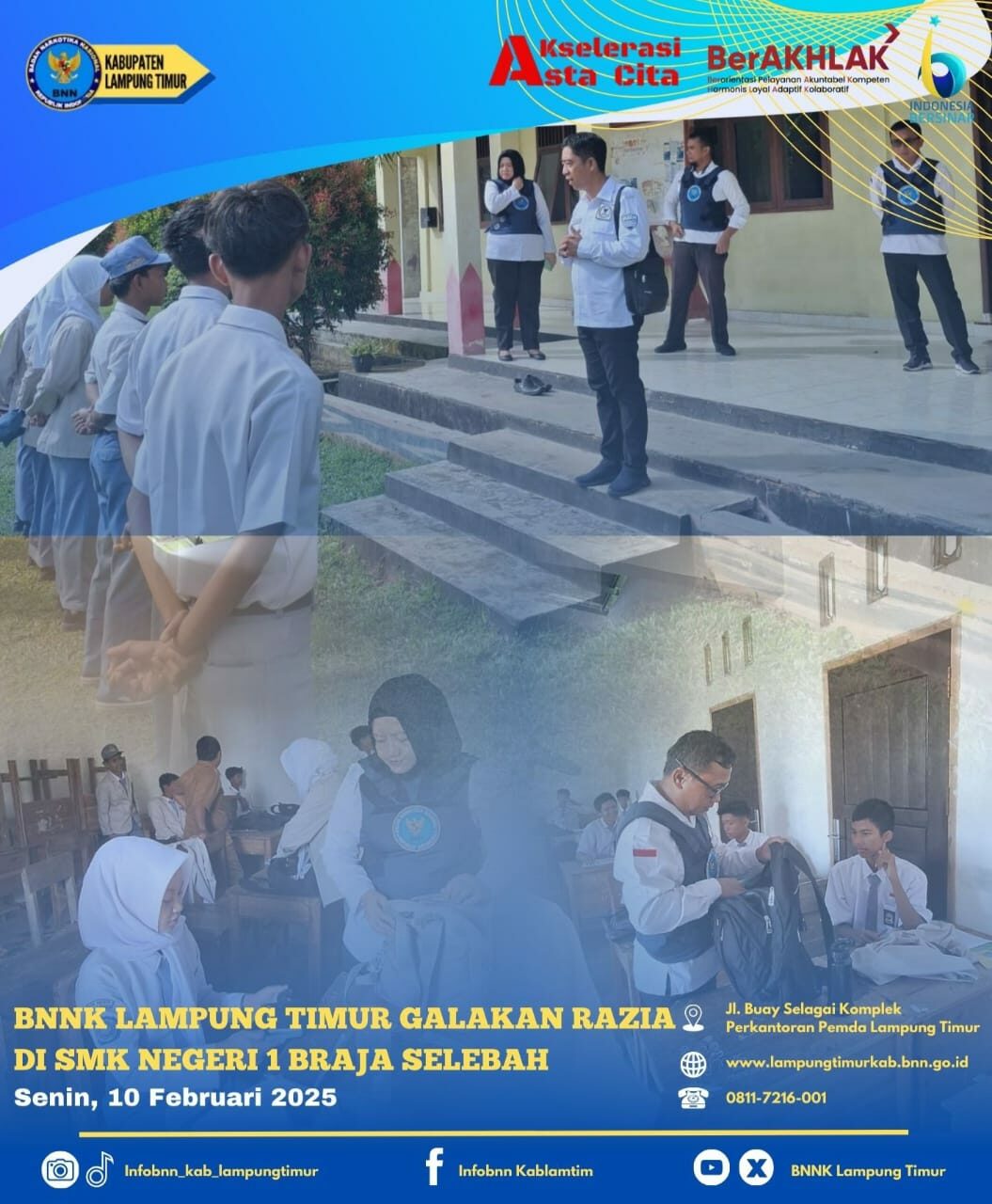 GALAKAN RAZIA DI SMKN 1 BRAJA SELEBAH Konsep Otomatis