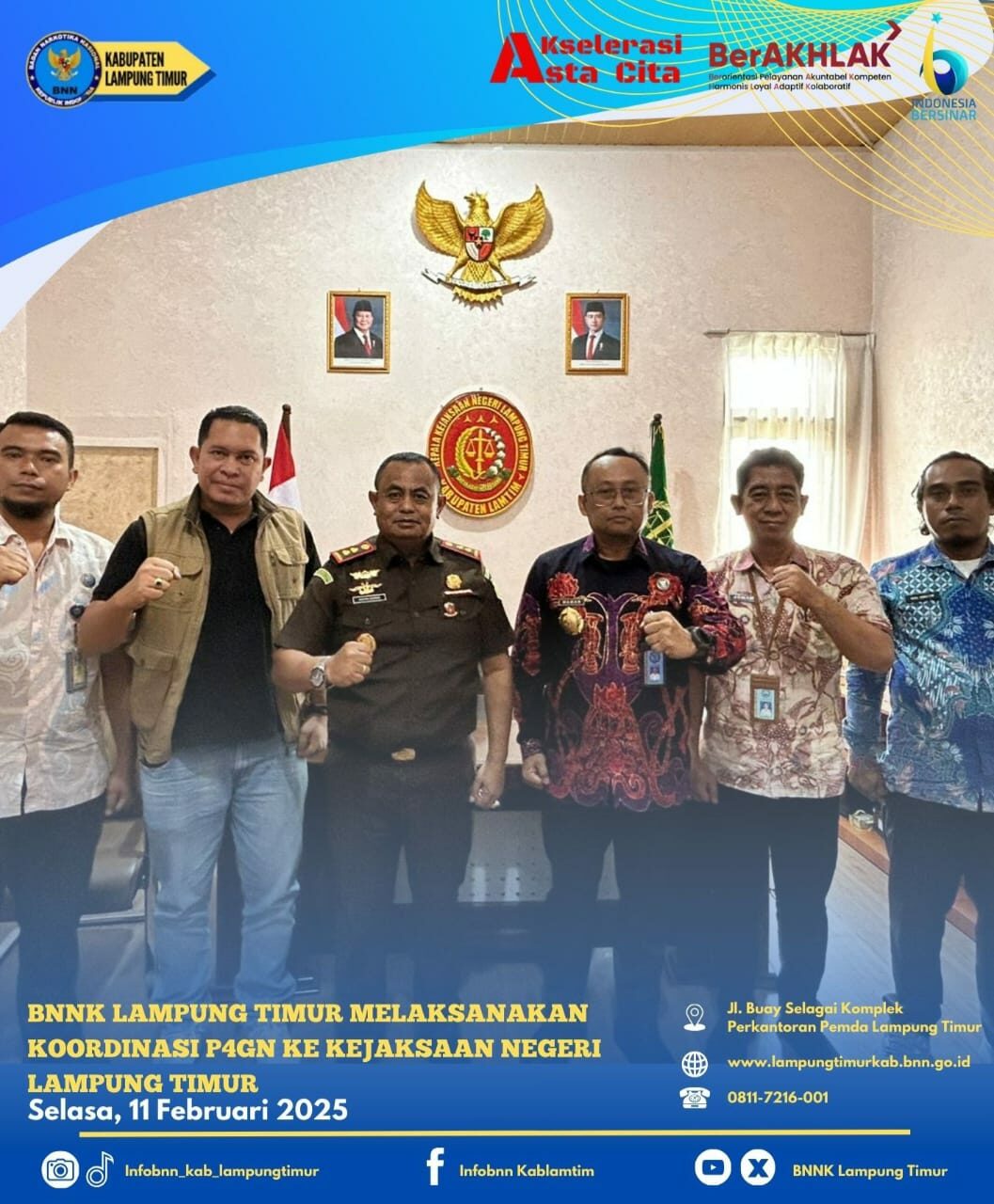 KOORDINASI P4GN KE KEJAKSAAN NEGERI LAMPUNG TIMUR Konsep Otomatis