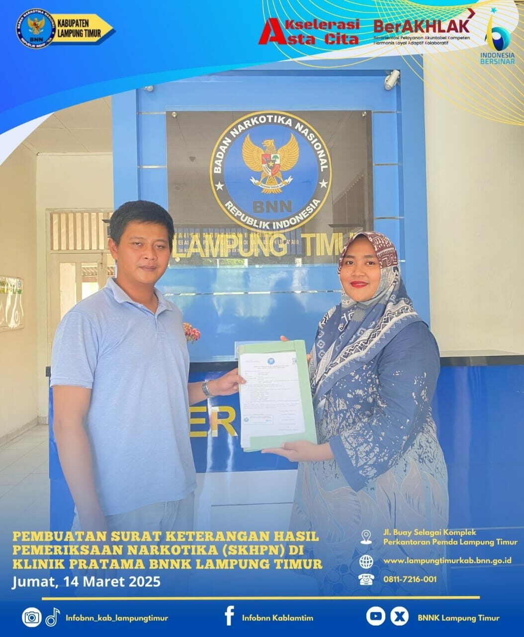 PEMBUATAN SURAT KETERANGAN HASIL PEMERIKSAAN NARKOTIKA (SKHPN) Konsep Otomatis