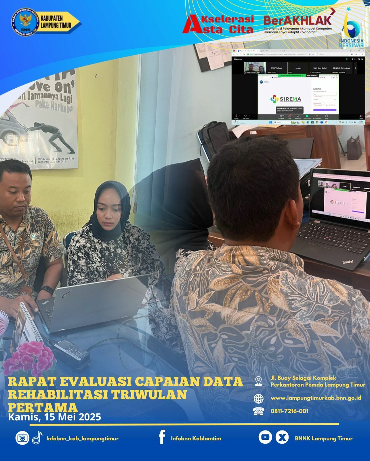RAPAT EVALUASI CAPAIAN DATA REHABILITASI Konsep Otomatis